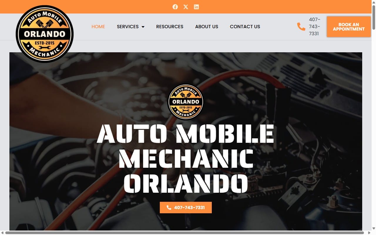 Auto Mobile Mechanic Orlando website